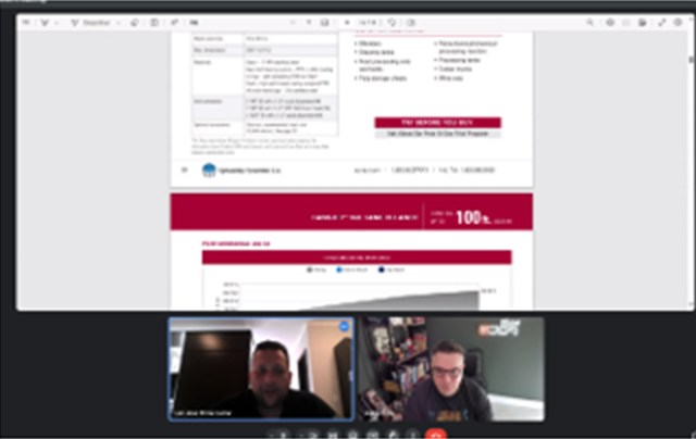 Aula on-line trabalhando uma apresentação em inglês