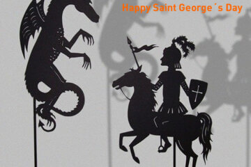 Feliz dia de São Jorge Happy Saint Georges Day Curso de Inglês